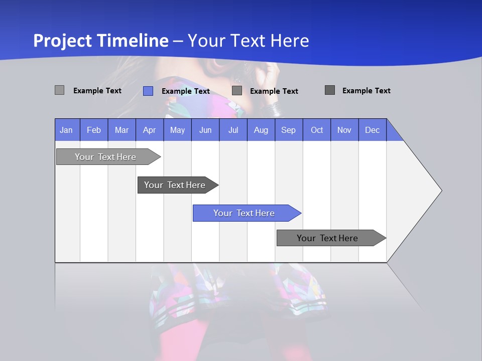 Woman Party Gogo PowerPoint Template