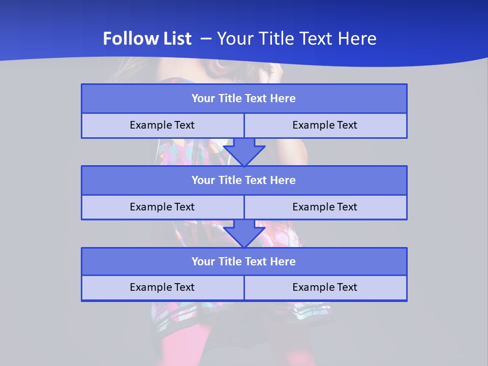 Woman Party Gogo PowerPoint Template