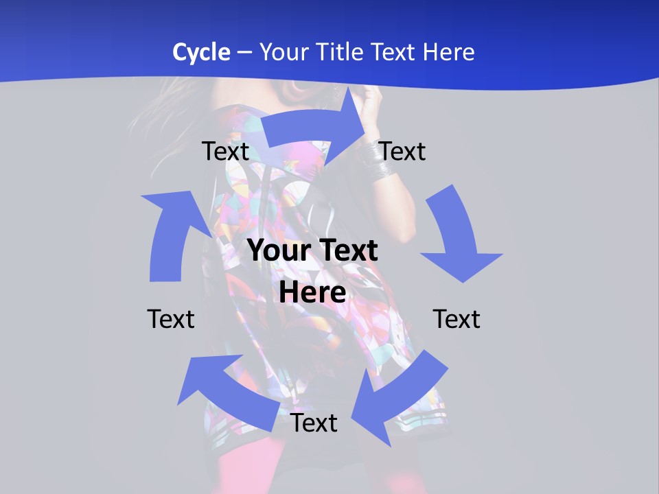 Woman Party Gogo PowerPoint Template