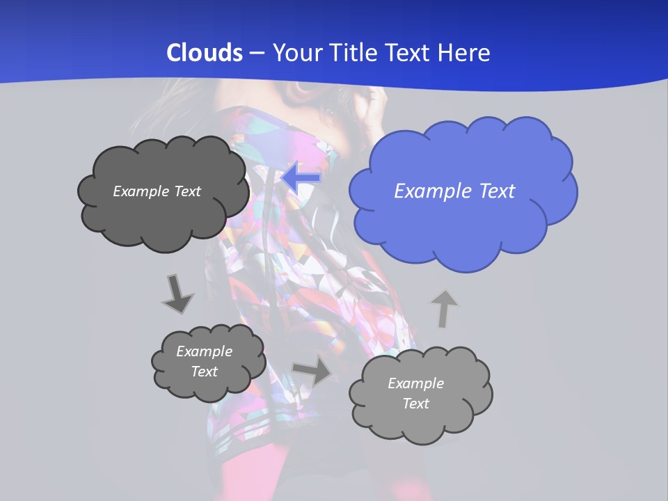 Woman Party Gogo PowerPoint Template