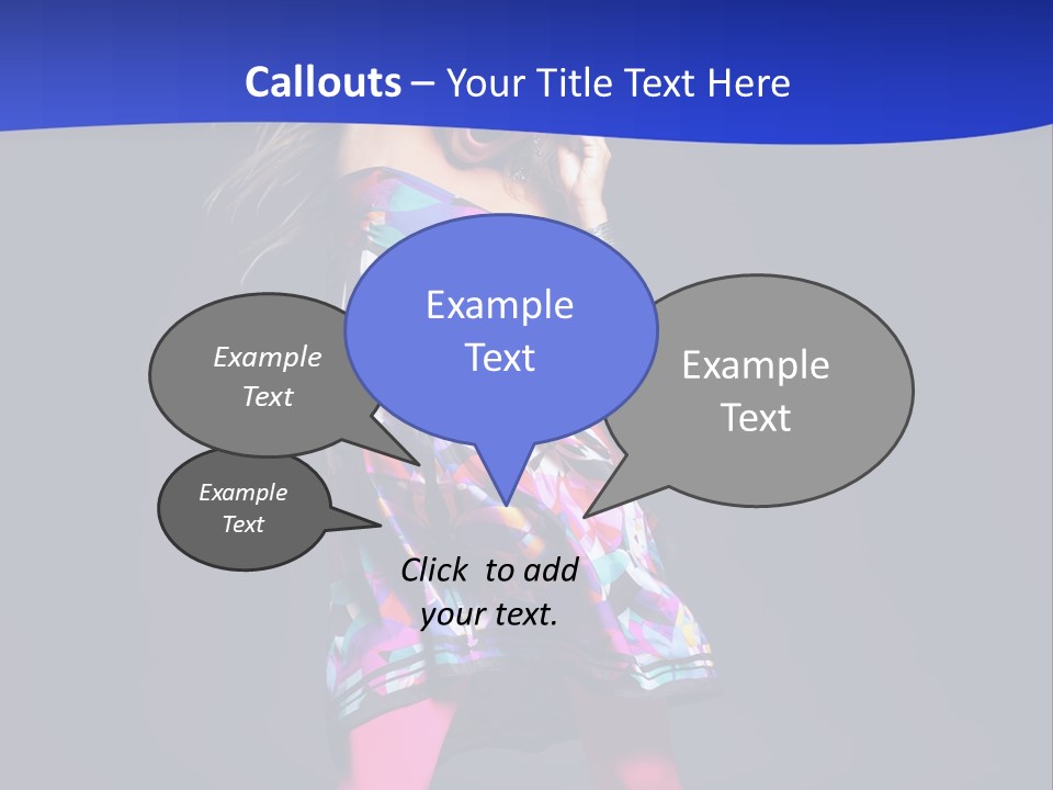 Woman Party Gogo PowerPoint Template