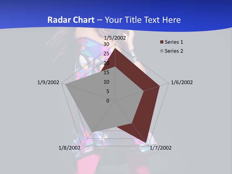 Woman Party Gogo PowerPoint Template