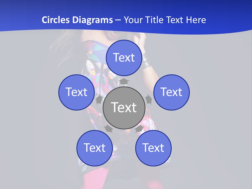 Woman Party Gogo PowerPoint Template