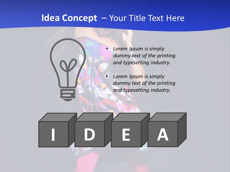 Woman Party Gogo PowerPoint Template