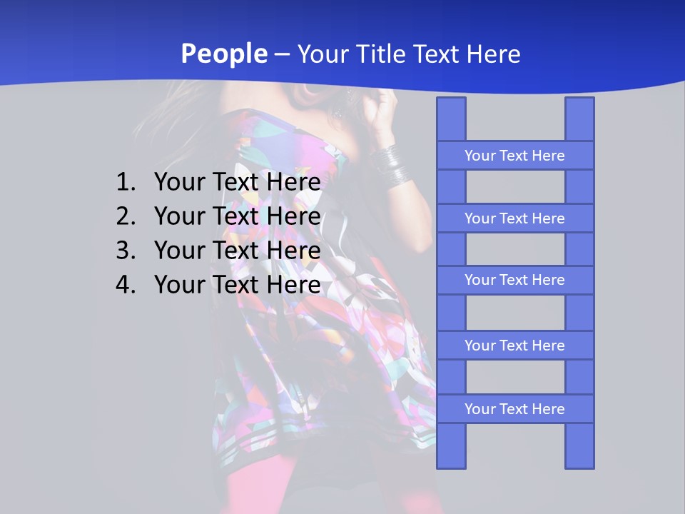 Woman Party Gogo PowerPoint Template