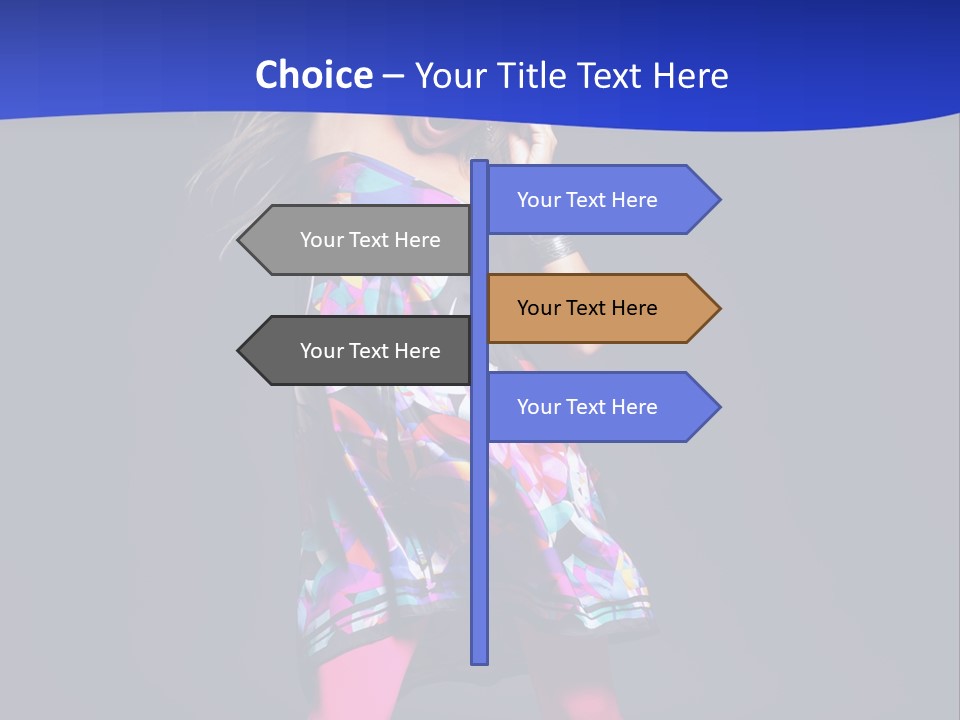 Woman Party Gogo PowerPoint Template