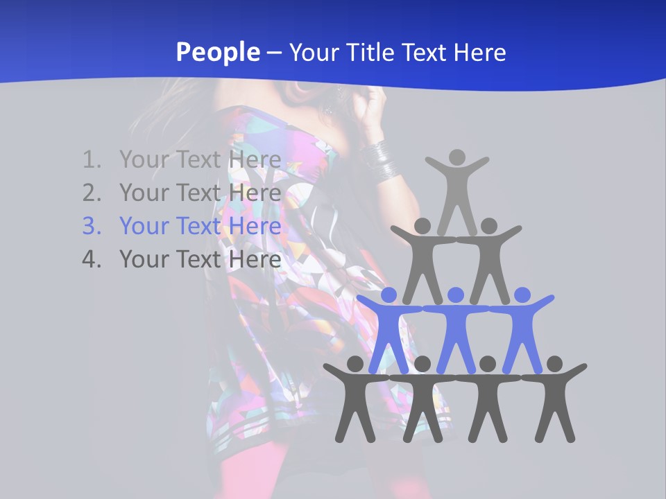 Woman Party Gogo PowerPoint Template