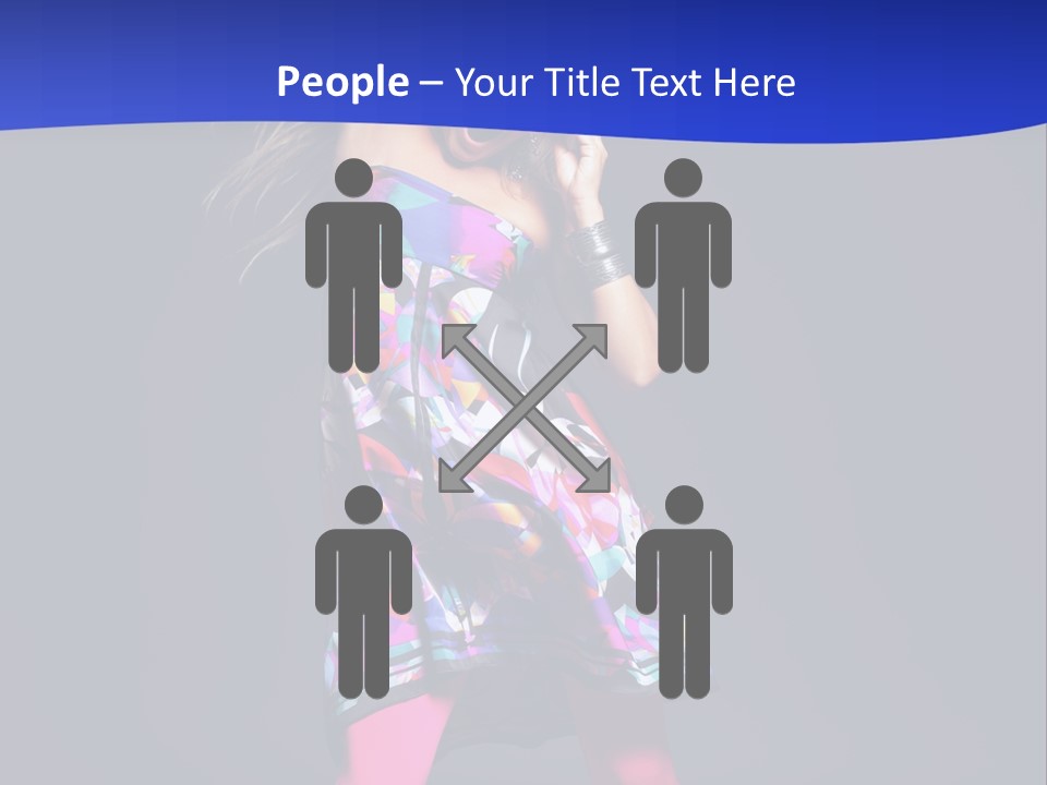 Woman Party Gogo PowerPoint Template