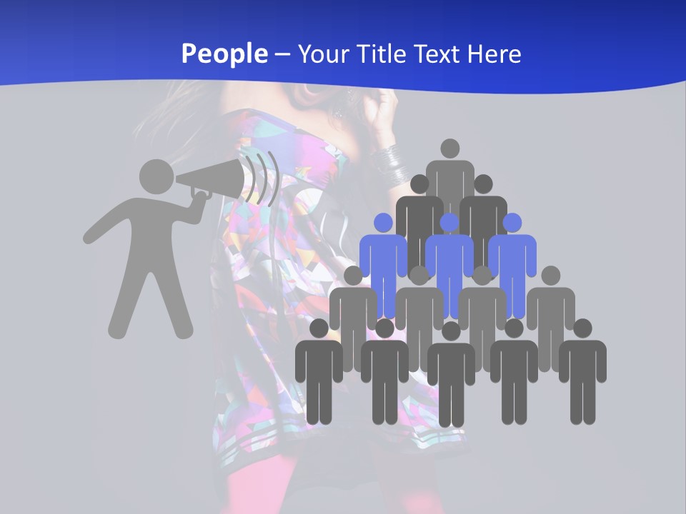 Woman Party Gogo PowerPoint Template