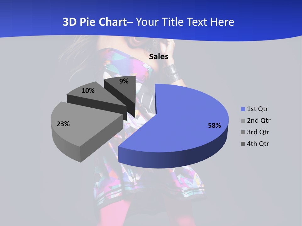 Woman Party Gogo PowerPoint Template