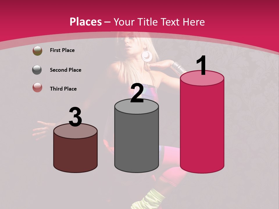 Heat Voluptuous Flirting PowerPoint Template