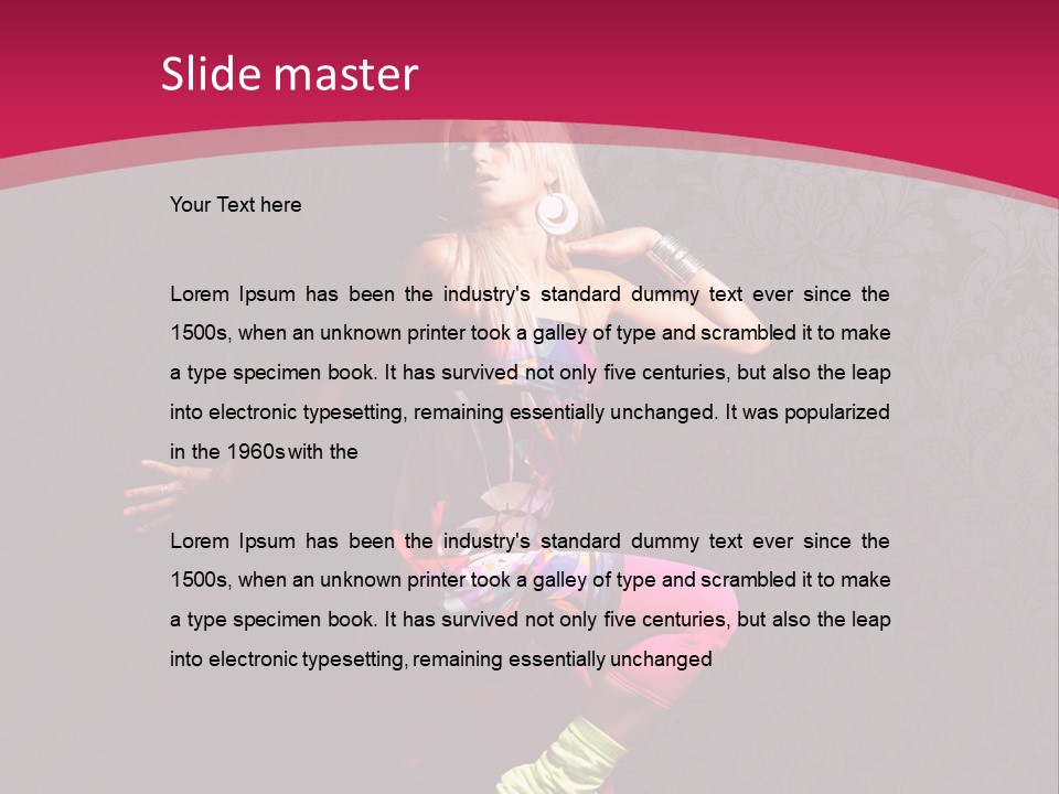 Heat Voluptuous Flirting PowerPoint Template