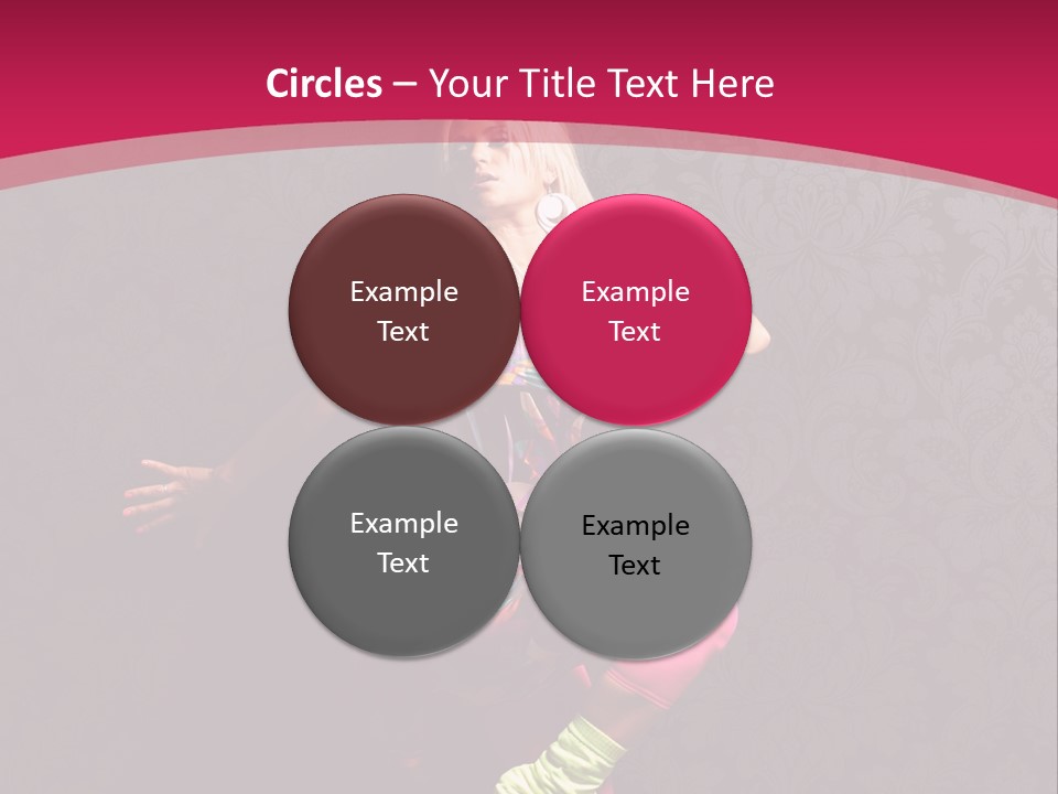 Heat Voluptuous Flirting PowerPoint Template