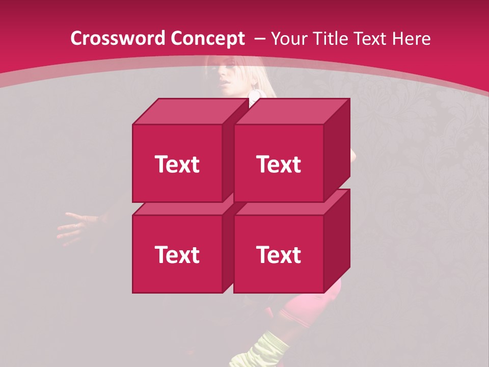 Heat Voluptuous Flirting PowerPoint Template