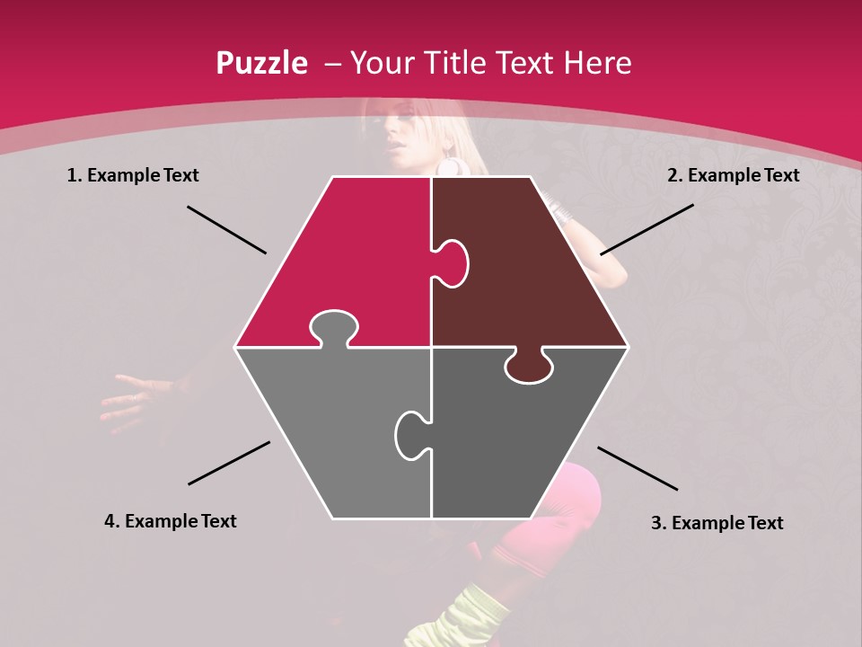 Heat Voluptuous Flirting PowerPoint Template