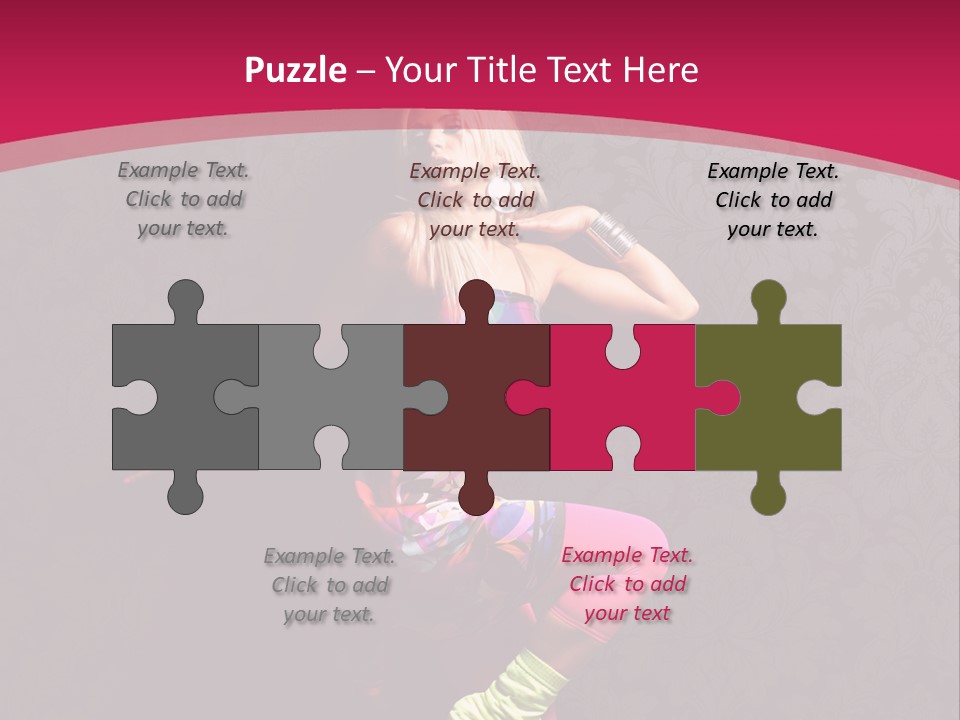 Heat Voluptuous Flirting PowerPoint Template