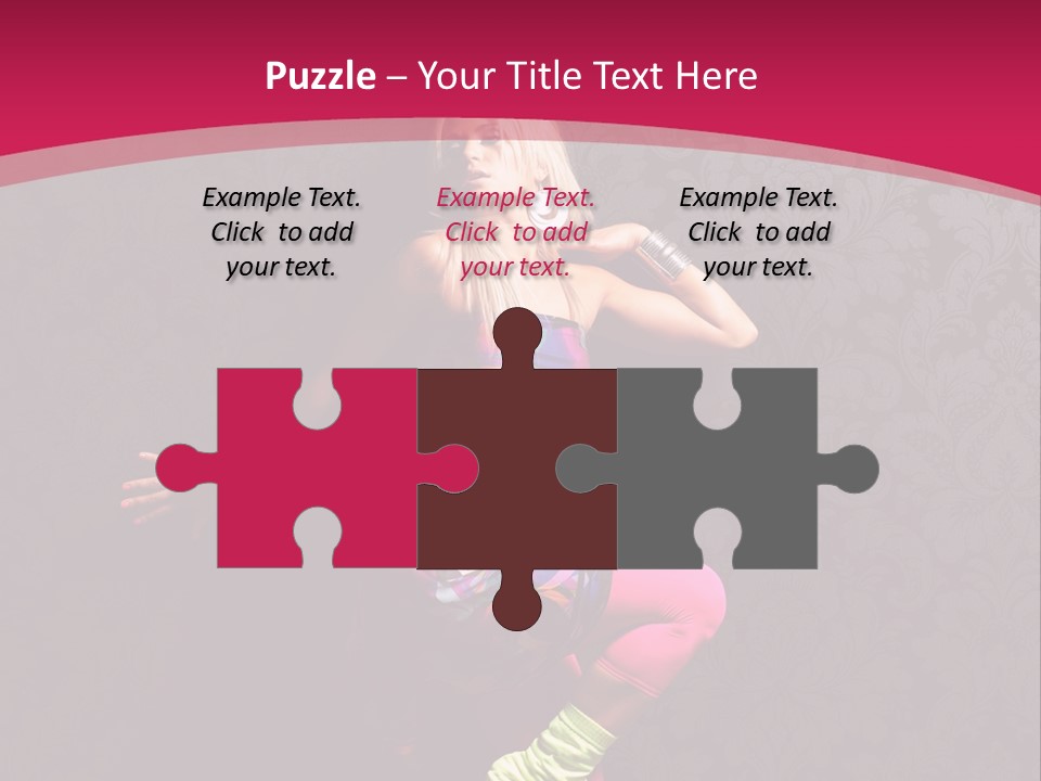 Heat Voluptuous Flirting PowerPoint Template