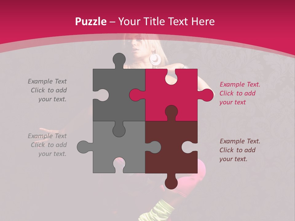 Heat Voluptuous Flirting PowerPoint Template