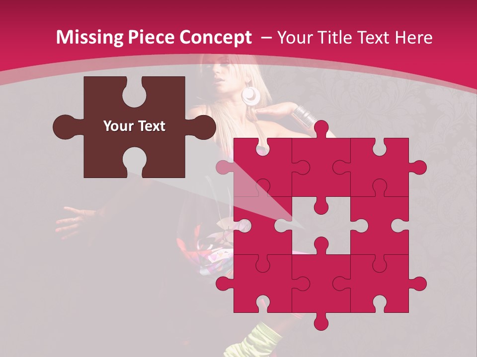 Heat Voluptuous Flirting PowerPoint Template