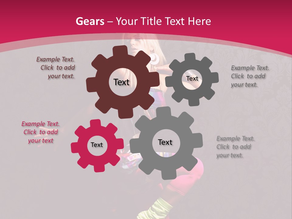 Heat Voluptuous Flirting PowerPoint Template