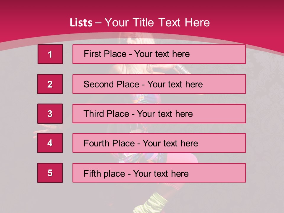 Heat Voluptuous Flirting PowerPoint Template