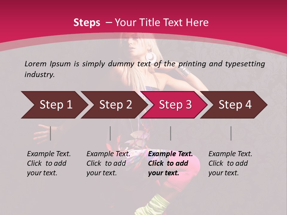 Heat Voluptuous Flirting PowerPoint Template