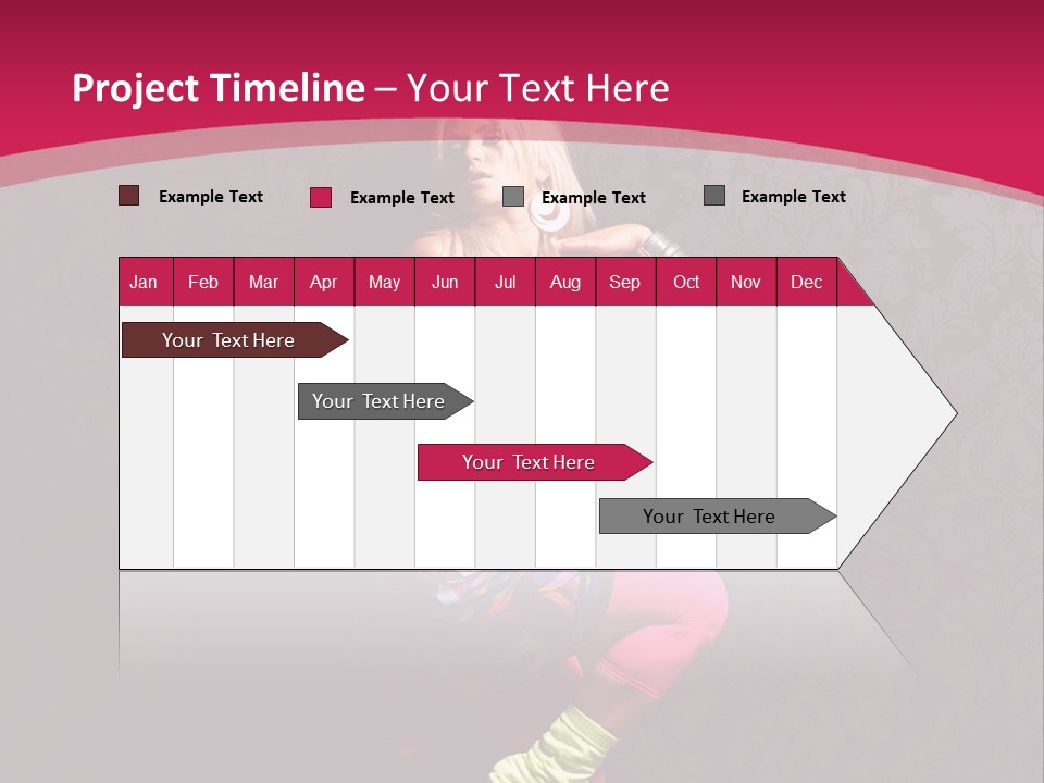 Heat Voluptuous Flirting PowerPoint Template