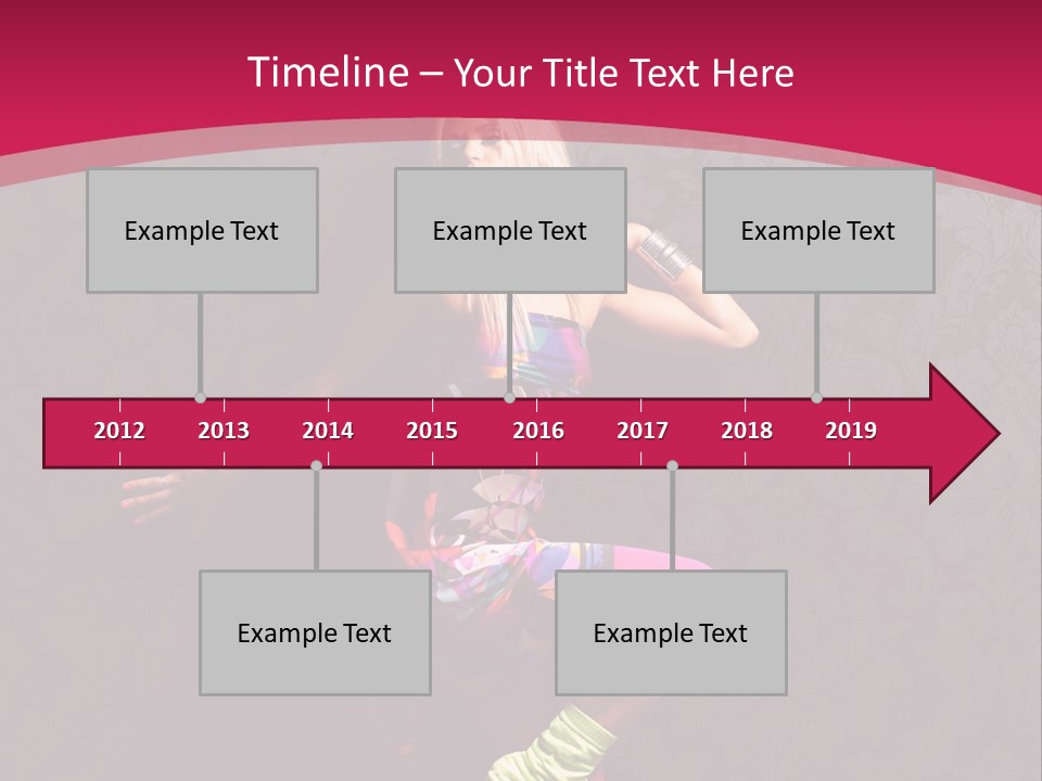 Heat Voluptuous Flirting PowerPoint Template