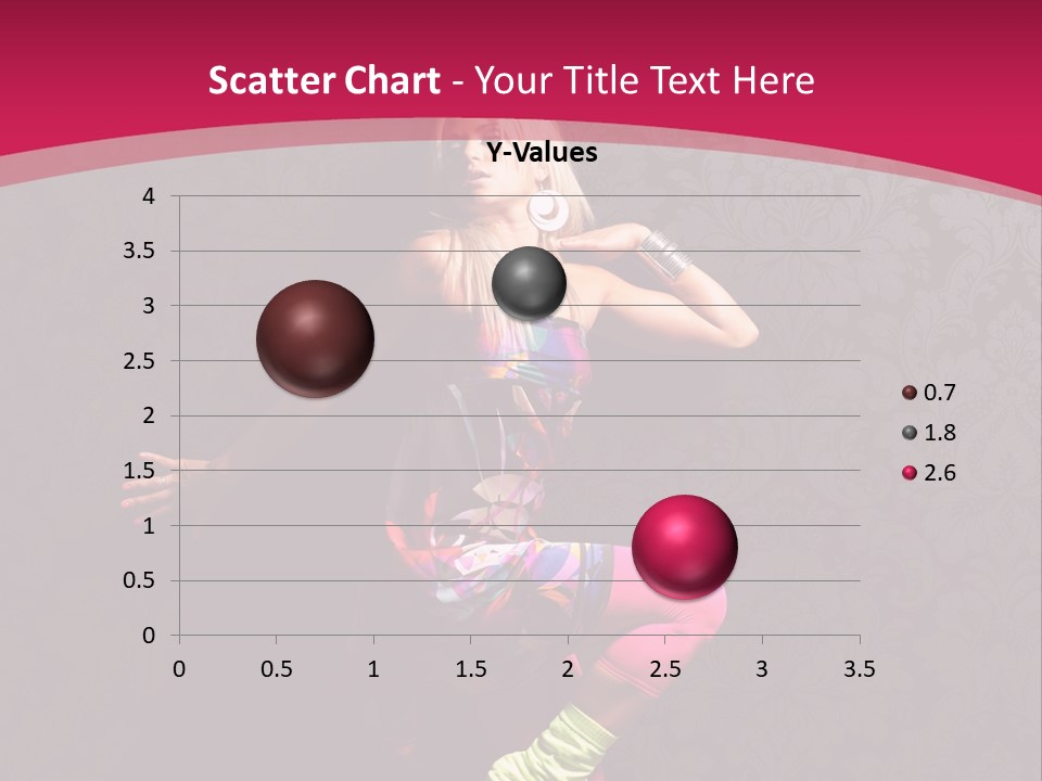 Heat Voluptuous Flirting PowerPoint Template