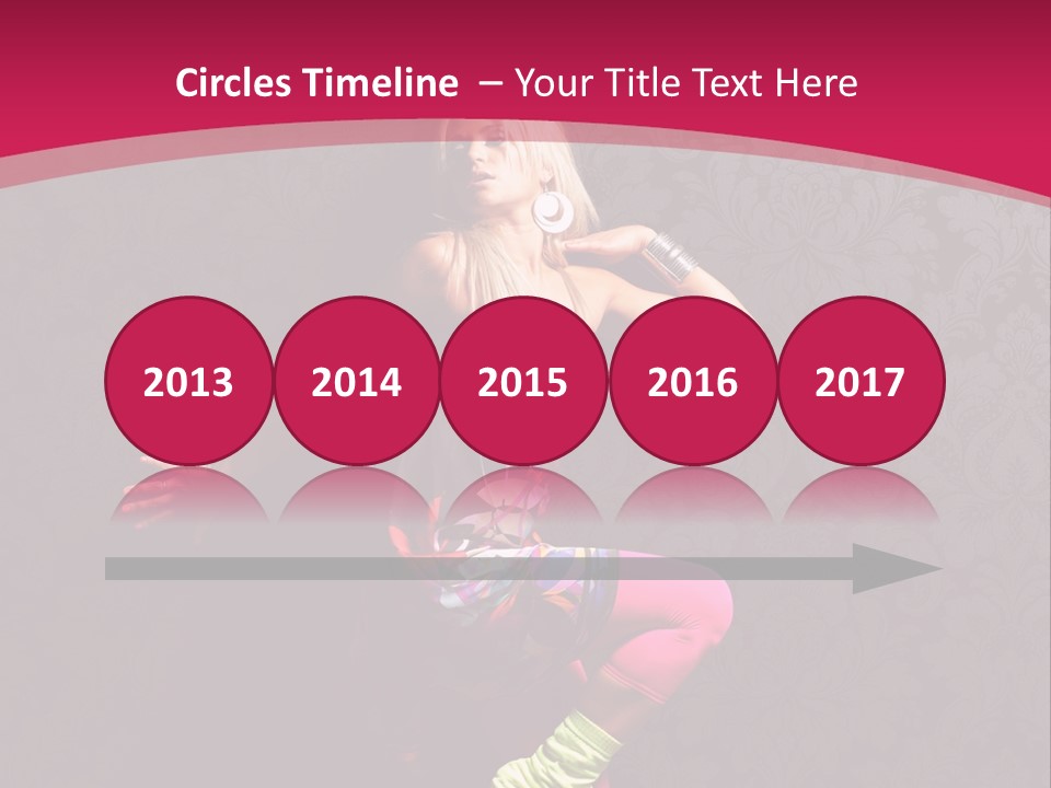 Heat Voluptuous Flirting PowerPoint Template