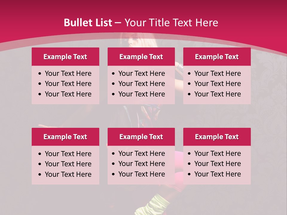 Heat Voluptuous Flirting PowerPoint Template