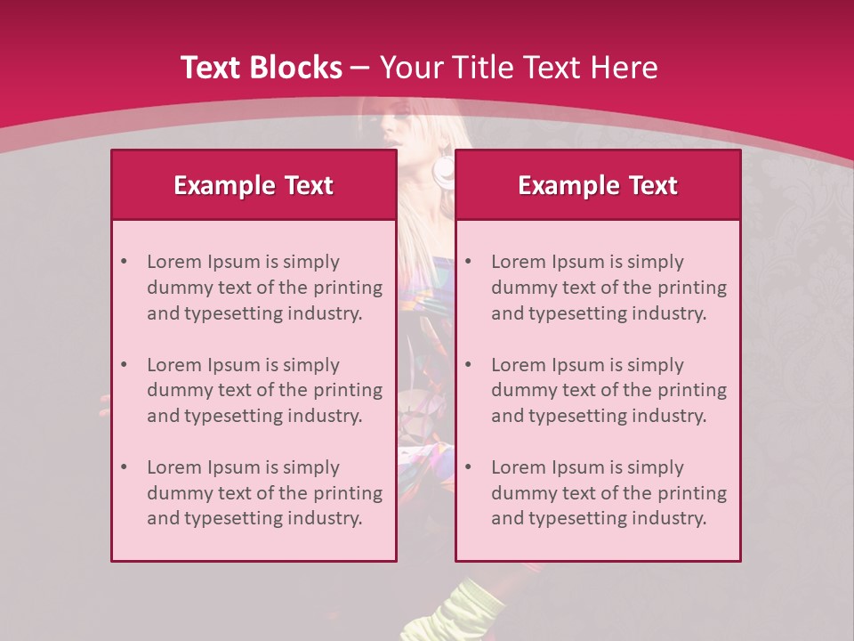 Heat Voluptuous Flirting PowerPoint Template