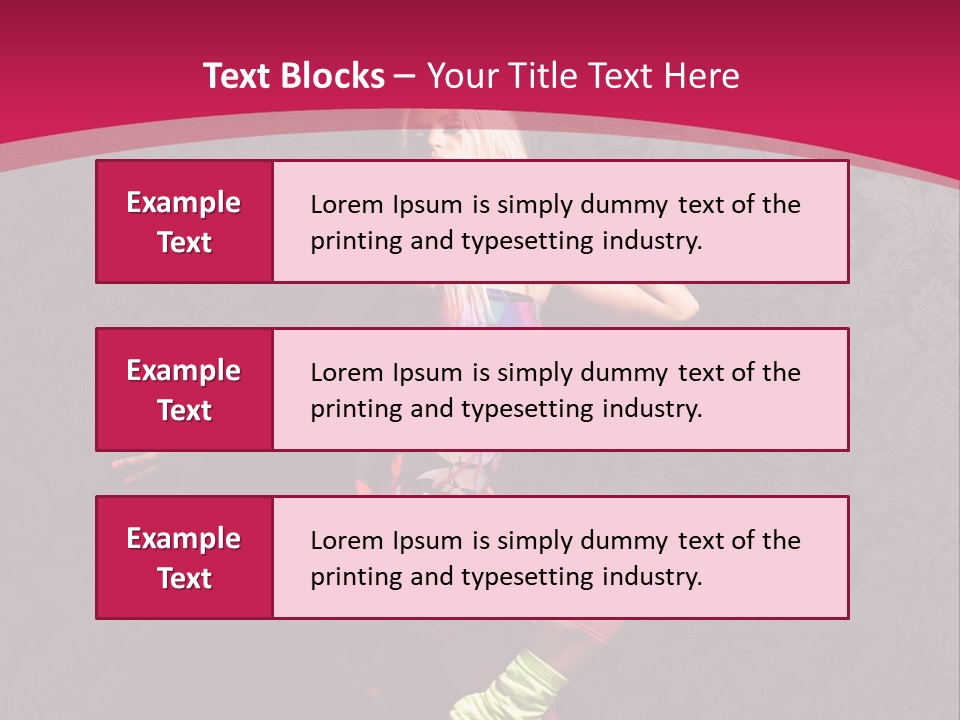 Heat Voluptuous Flirting PowerPoint Template