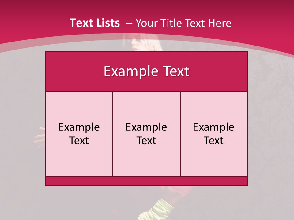Heat Voluptuous Flirting PowerPoint Template
