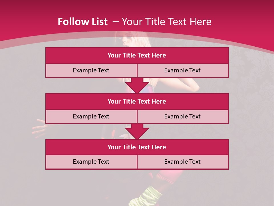 Heat Voluptuous Flirting PowerPoint Template