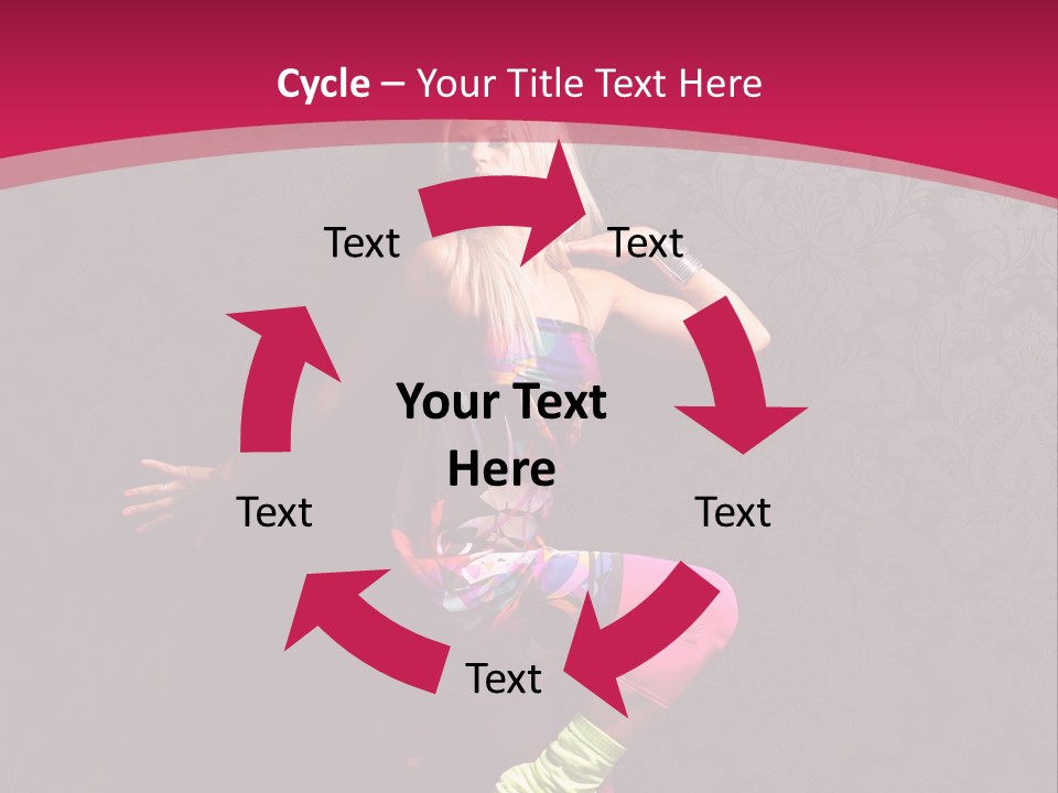 Heat Voluptuous Flirting PowerPoint Template