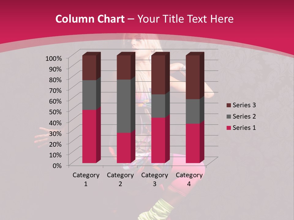 Heat Voluptuous Flirting PowerPoint Template