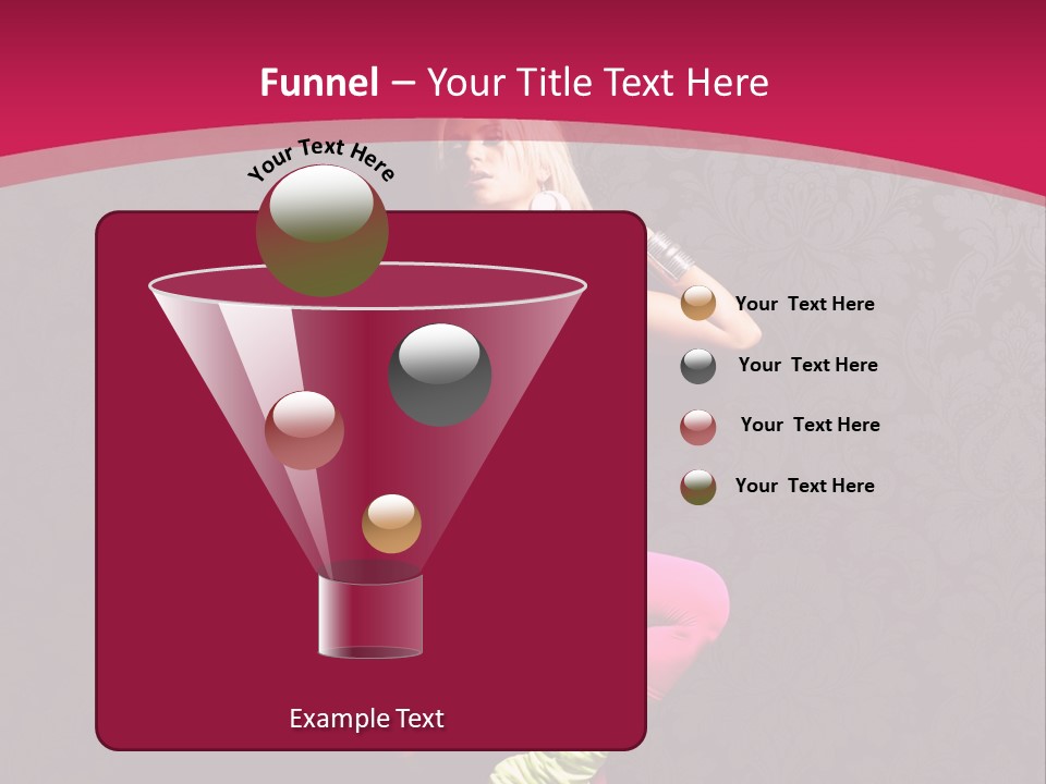 Heat Voluptuous Flirting PowerPoint Template