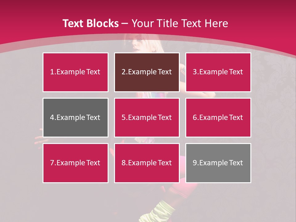 Heat Voluptuous Flirting PowerPoint Template