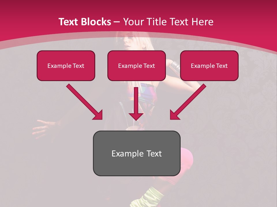 Heat Voluptuous Flirting PowerPoint Template