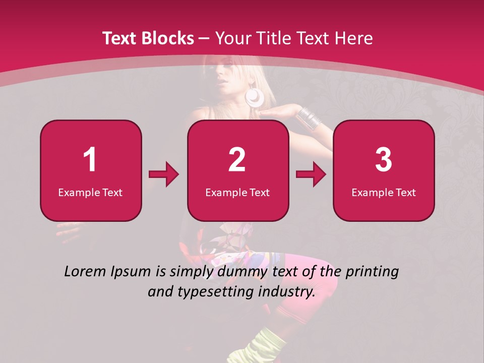 Heat Voluptuous Flirting PowerPoint Template