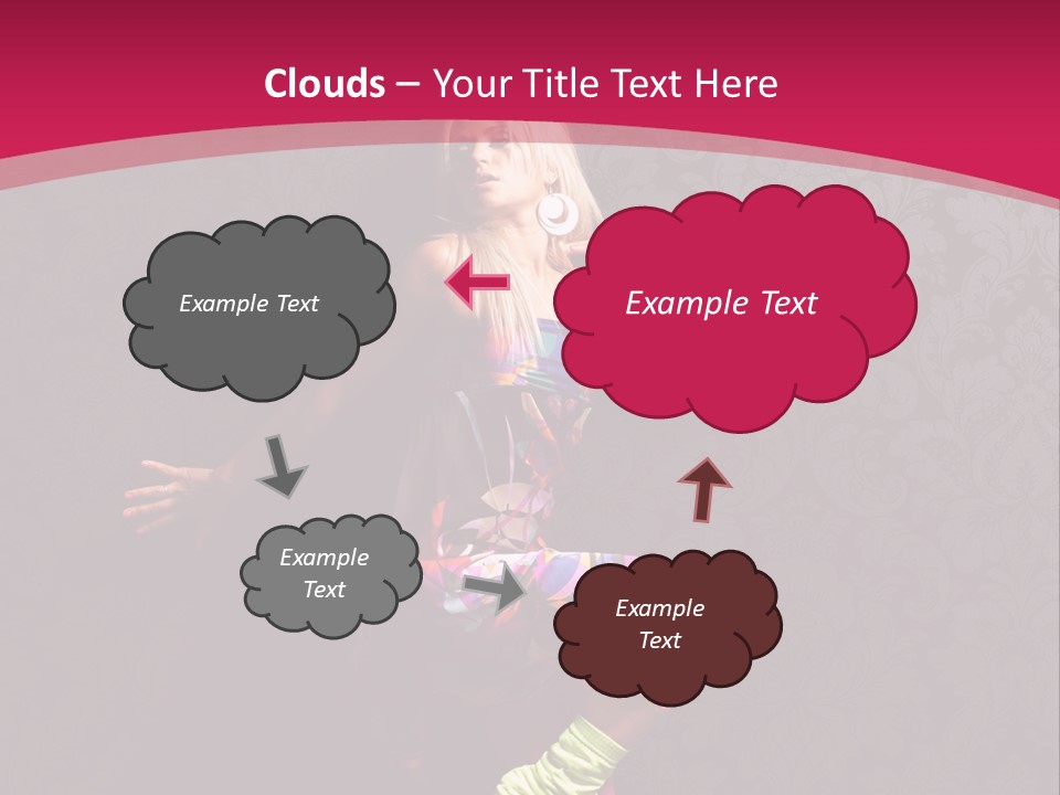 Heat Voluptuous Flirting PowerPoint Template