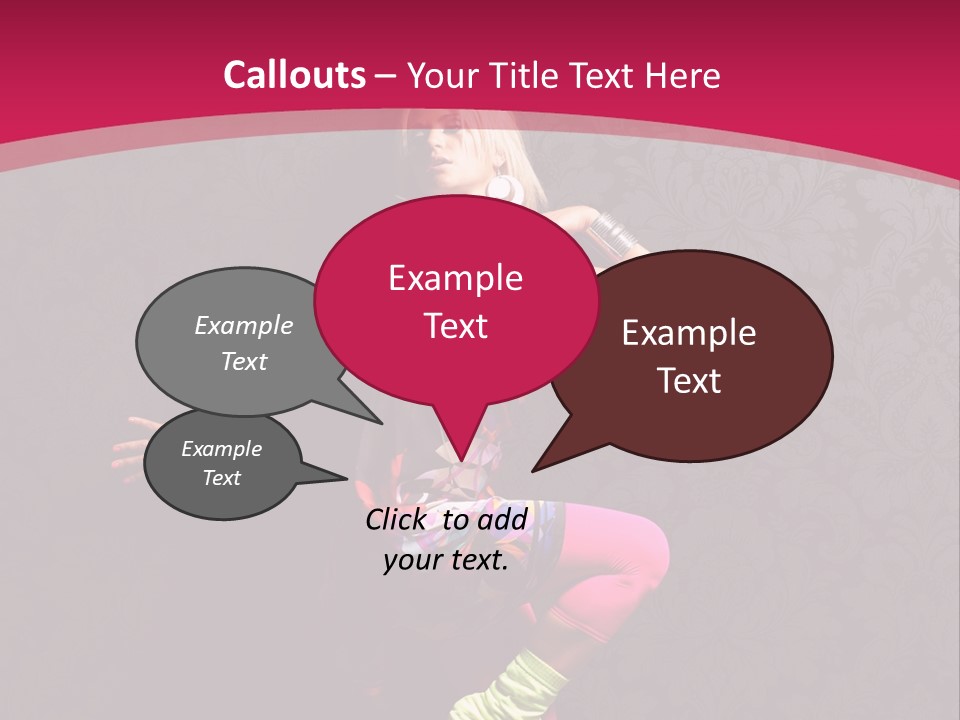 Heat Voluptuous Flirting PowerPoint Template