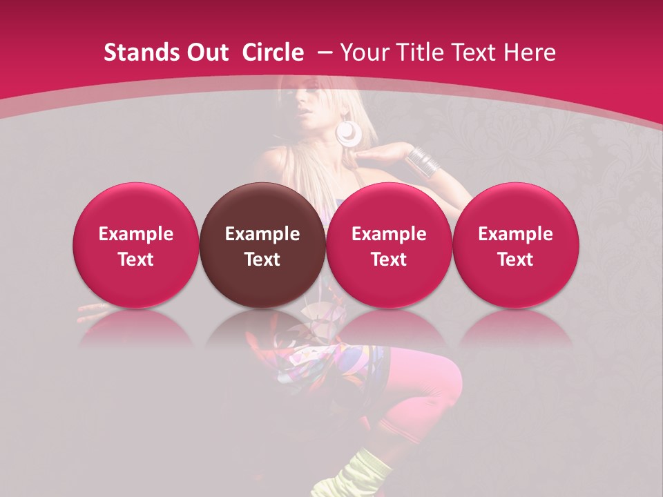 Heat Voluptuous Flirting PowerPoint Template