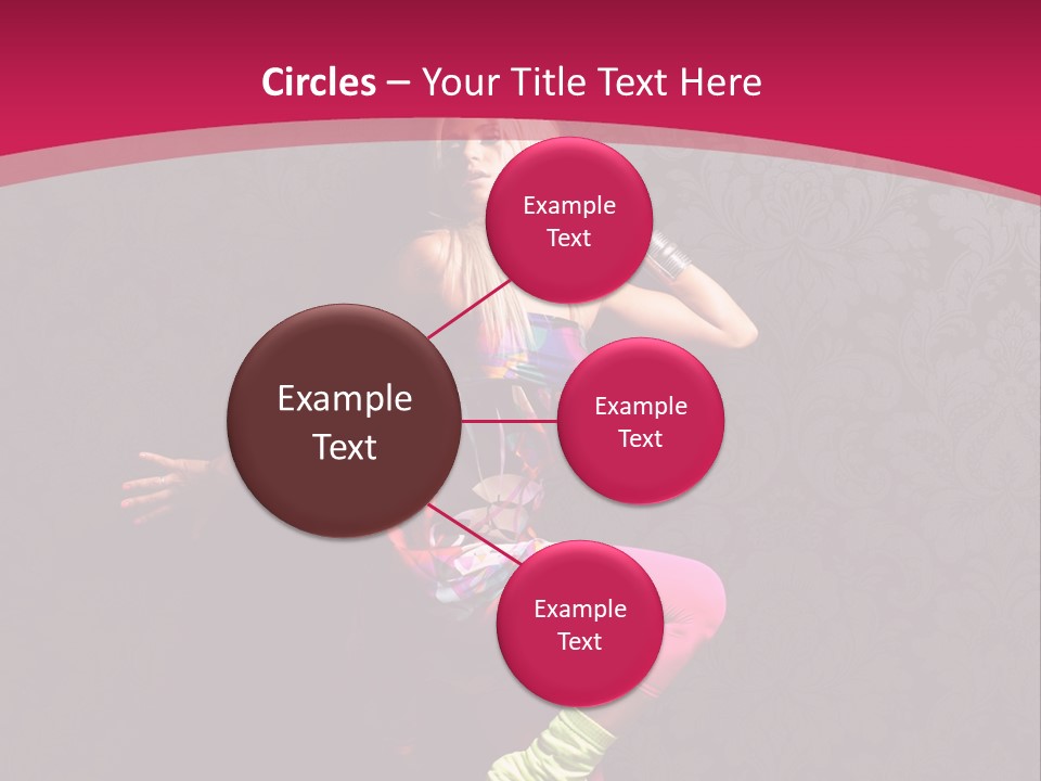 Heat Voluptuous Flirting PowerPoint Template