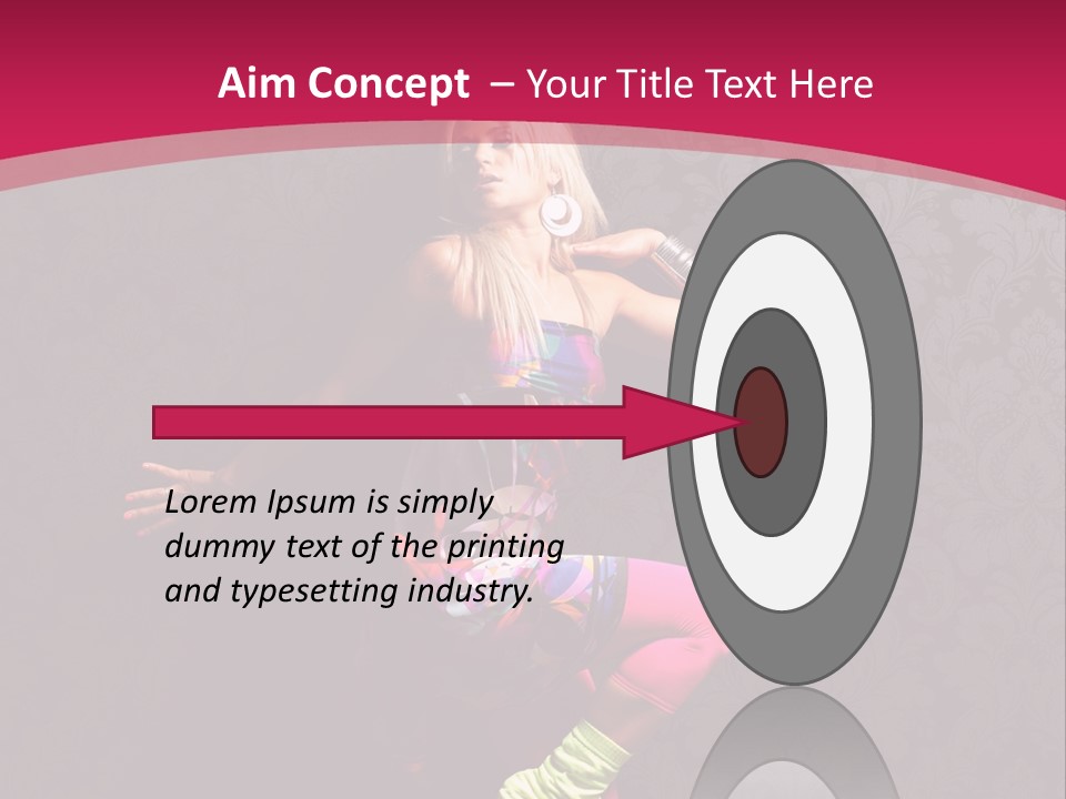 Heat Voluptuous Flirting PowerPoint Template