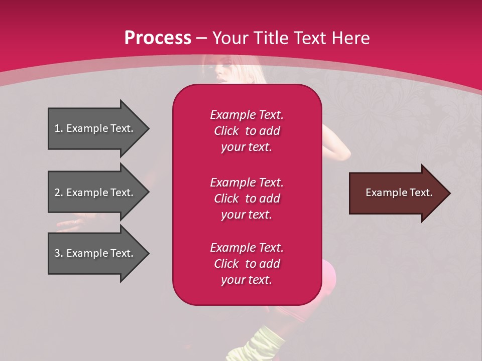 Heat Voluptuous Flirting PowerPoint Template