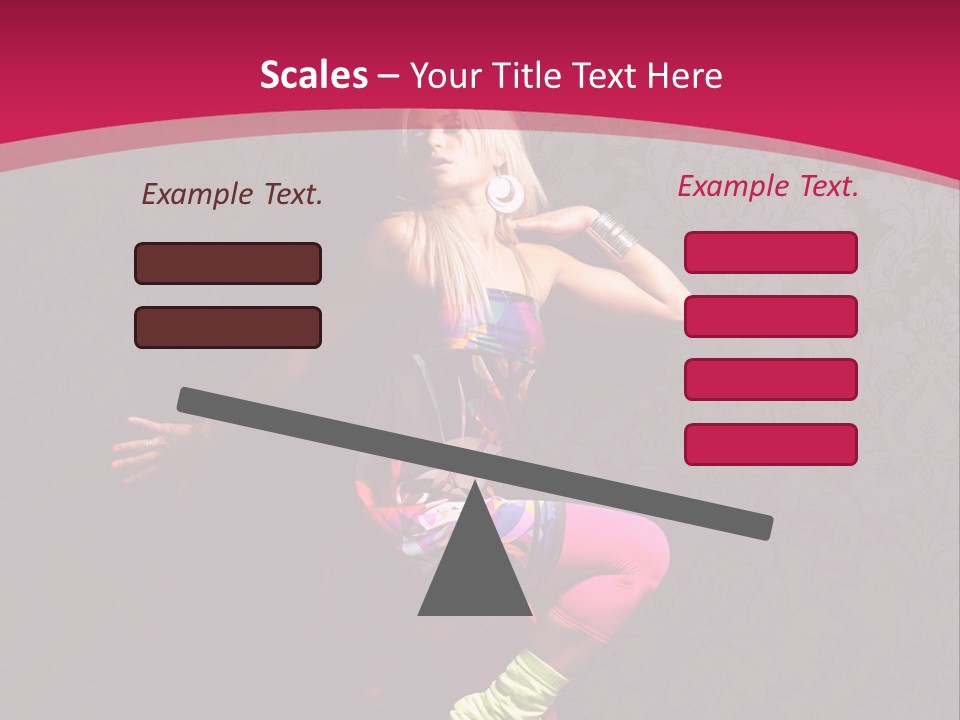 Heat Voluptuous Flirting PowerPoint Template