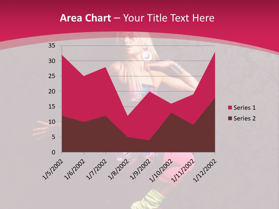 Heat Voluptuous Flirting PowerPoint Template