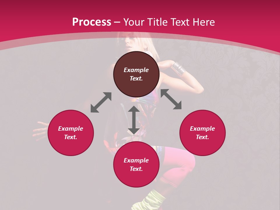 Heat Voluptuous Flirting PowerPoint Template